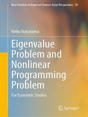 cover image of Eigenvalue Problem and Nonlinear Programming Problem